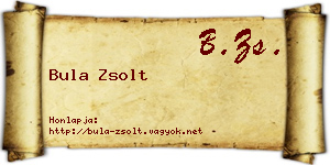 Bula Zsolt névjegykártya